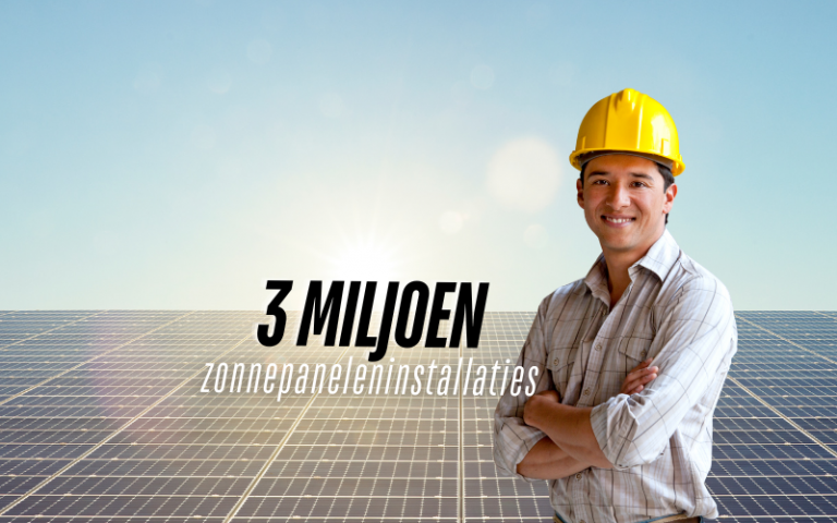 Nederland bereikt 3 miljoen zonnepaneleninstallaties