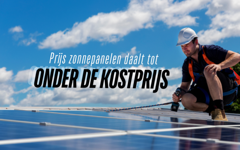 Prijs zonnepanelen daalt tot onder kostprijs voor fabrikanten